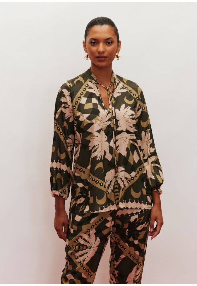 Bata Cadarço Estampada Chorinho