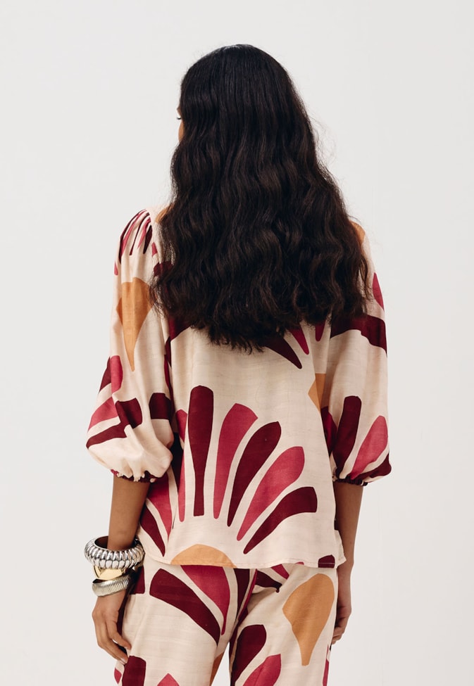 Bata Faixa Alta Estampada Lujan