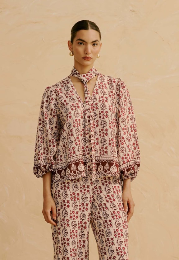 Bata Gola Faixa Estampada Pasco Vista Frontal