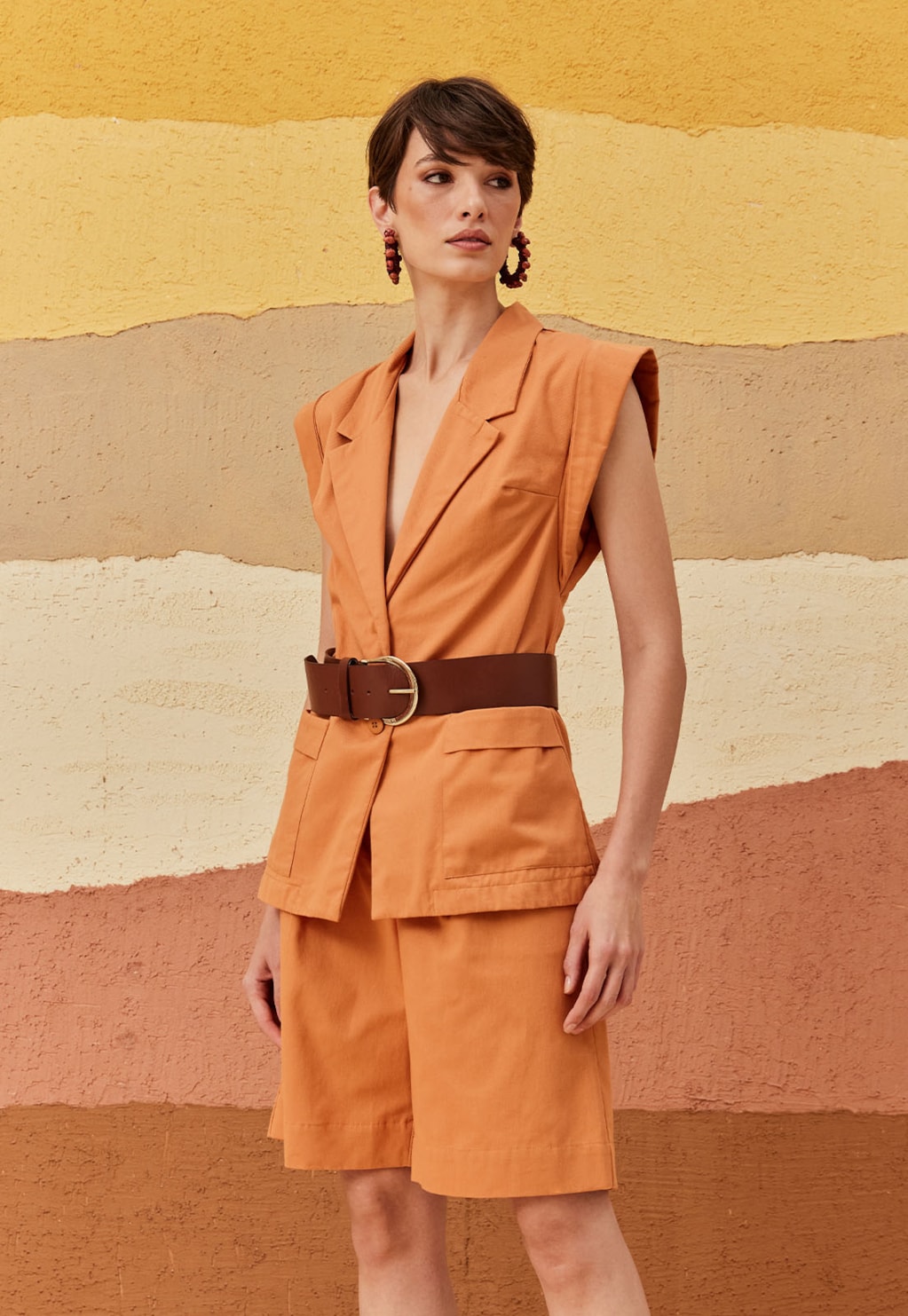 Bermuda Passador Botão