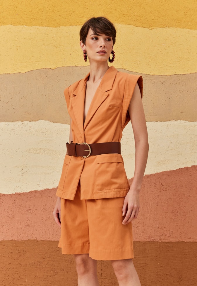 Bermuda Passador Botão