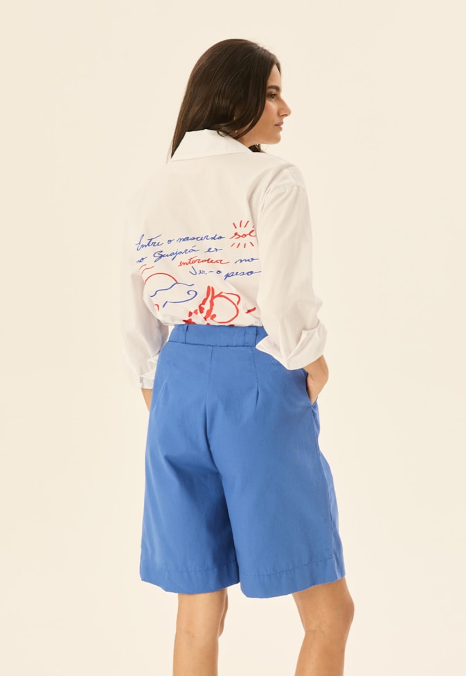 Bermuda Passador Com Botão 