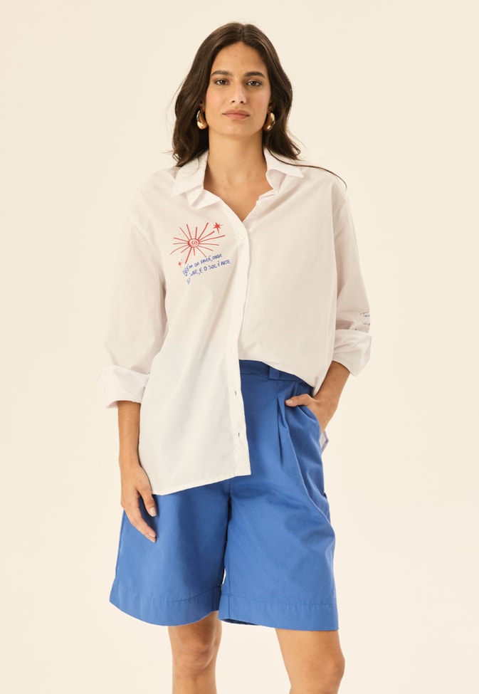 Bermuda Passador Com Botão 