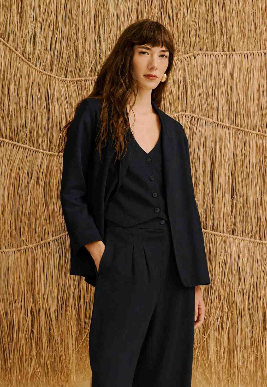 Blazer com Bordado nas Costas