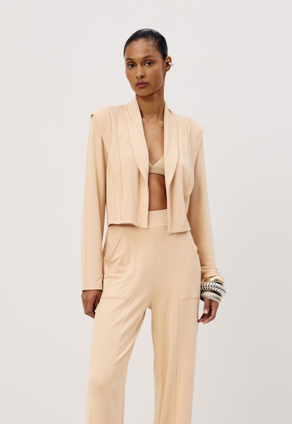 Blazer Cropped Manga Muscle Tee Vista Frontal