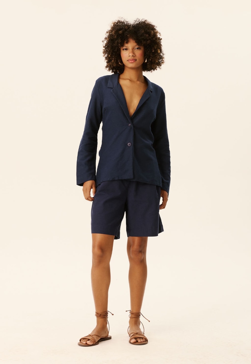 Blazer Liso Amarração Costas