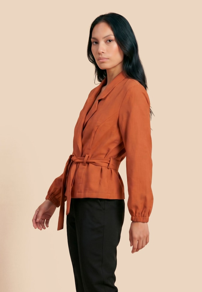 Blazer Liso Com Faixa