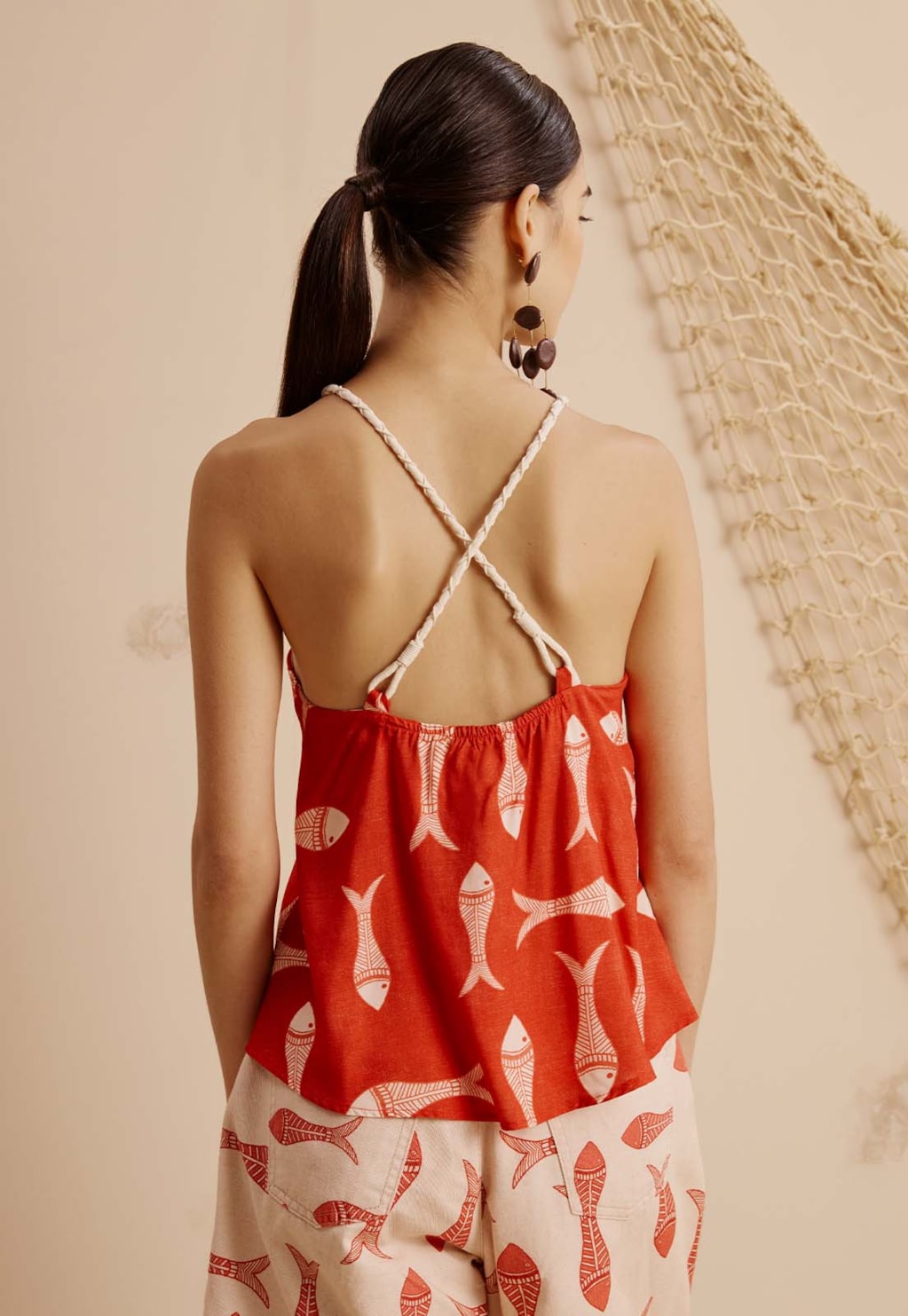 Blusa Alça Corda Estampada Manzuá