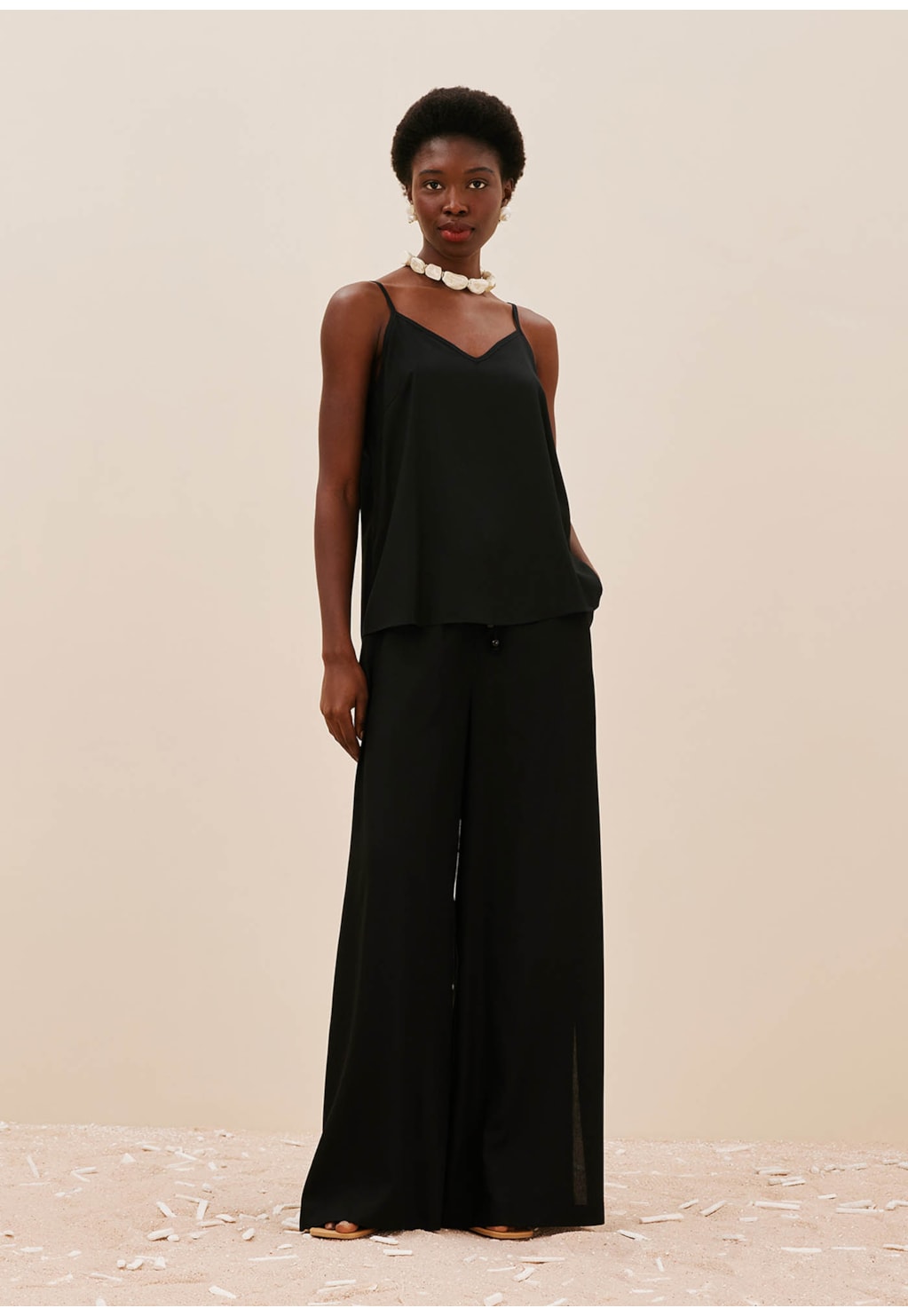 Blusa Alça Fina Decote V