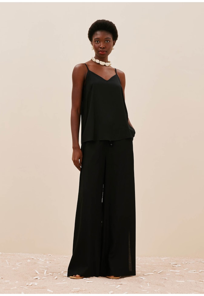 Blusa Alça Fina Decote V