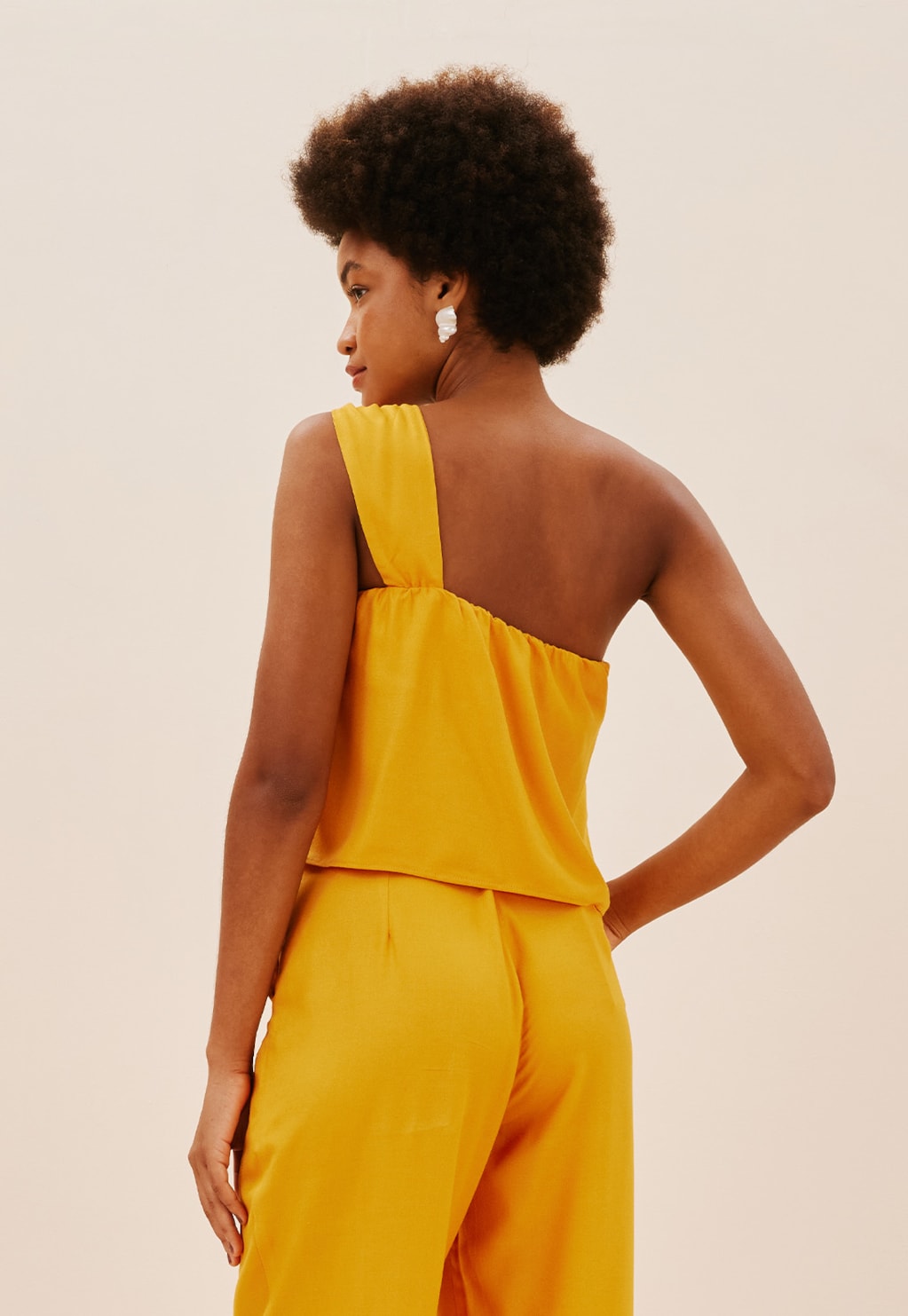 Blusa Alça Transpassada Lenço