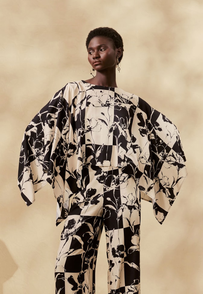 Blusa Ampla Estampada Yareta