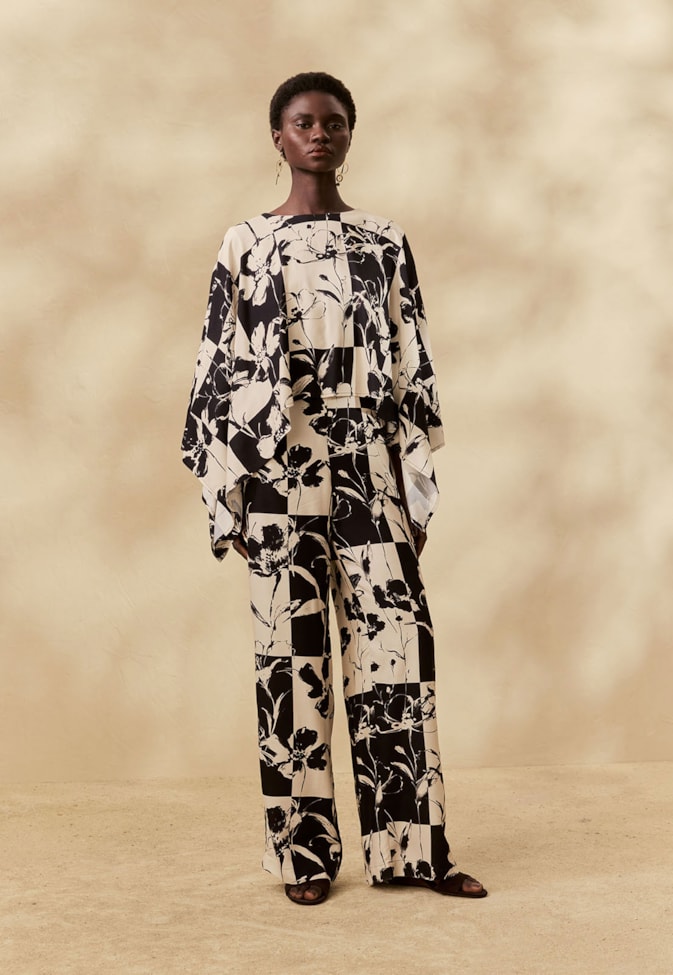 Blusa Ampla Estampada Yareta