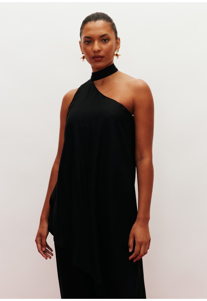 Blusa Assimétrica Ombro Só