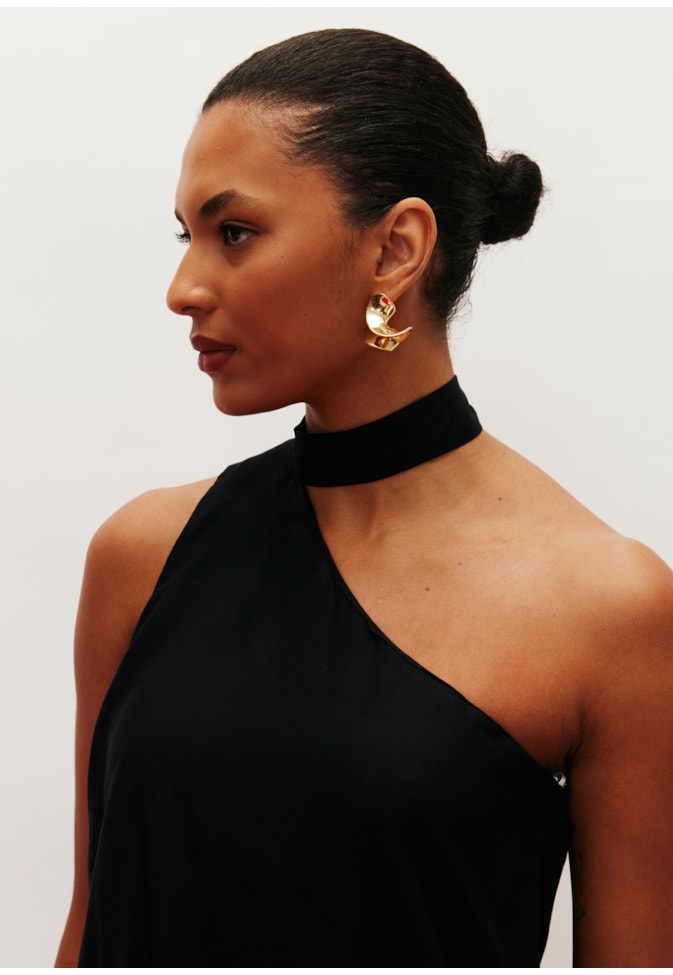 Blusa Assimétrica Ombro Só