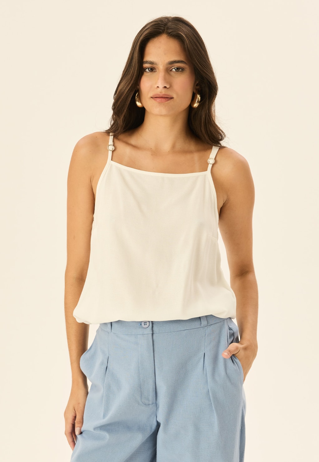 Blusa Básica Alça Fina