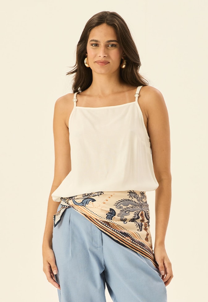 Blusa Básica Alça Fina