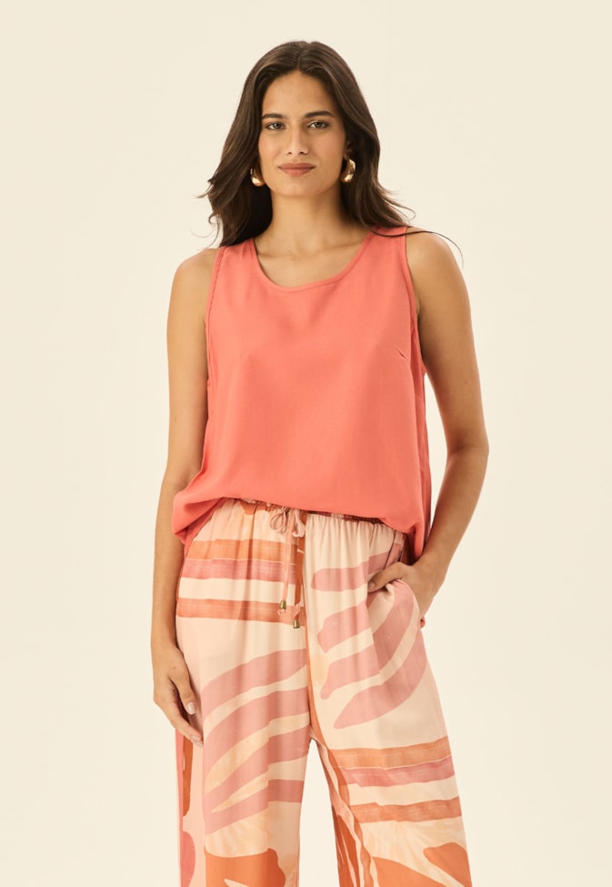 Blusa Básica Alça Larga