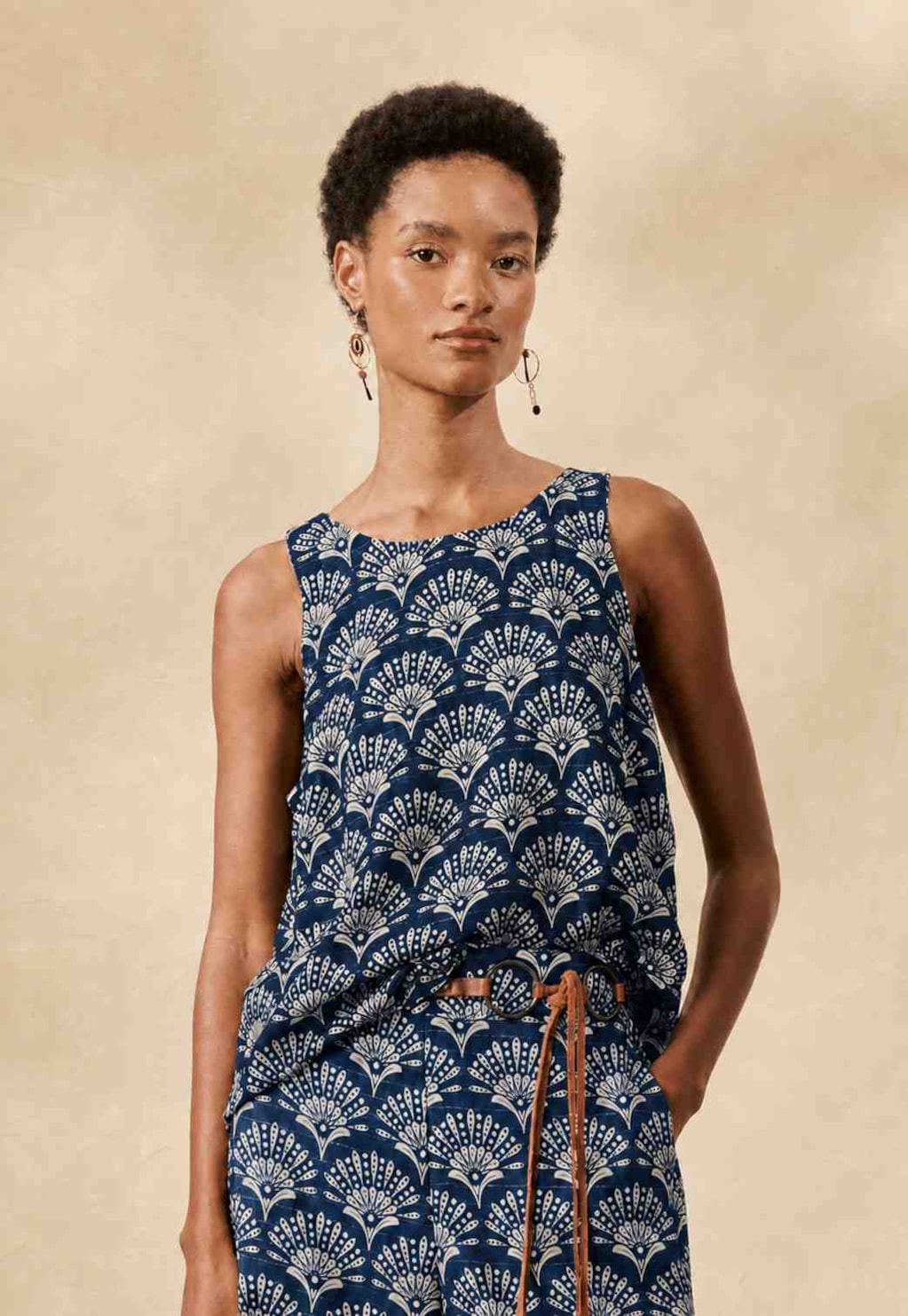 Blusa Básica Estampada Puna