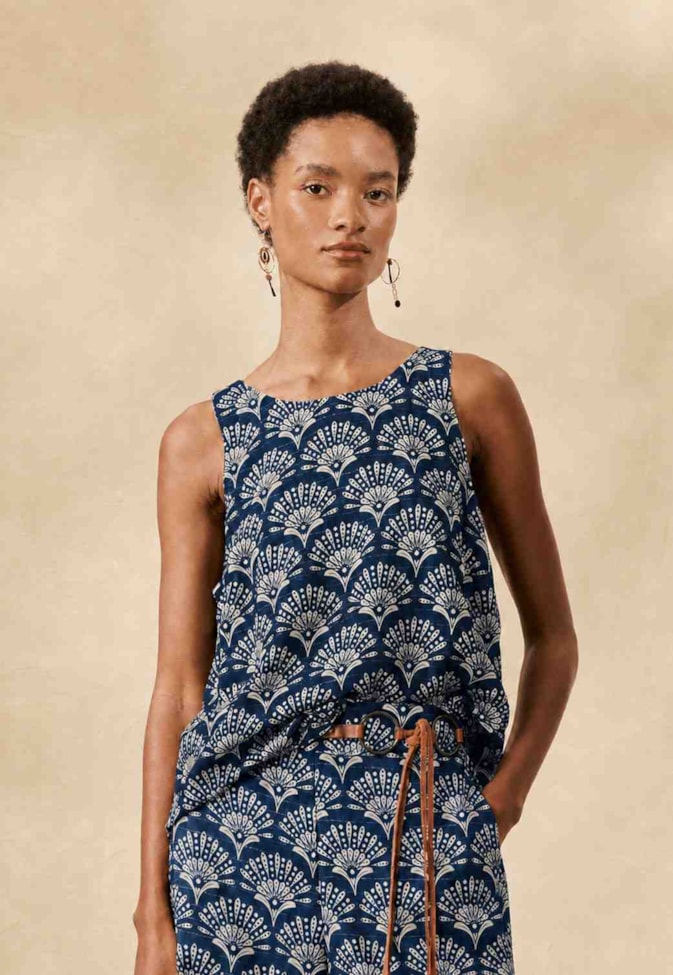 Blusa Básica Estampada Puna
