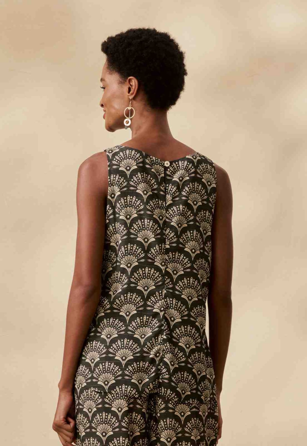 Blusa Básica Estampada Puna