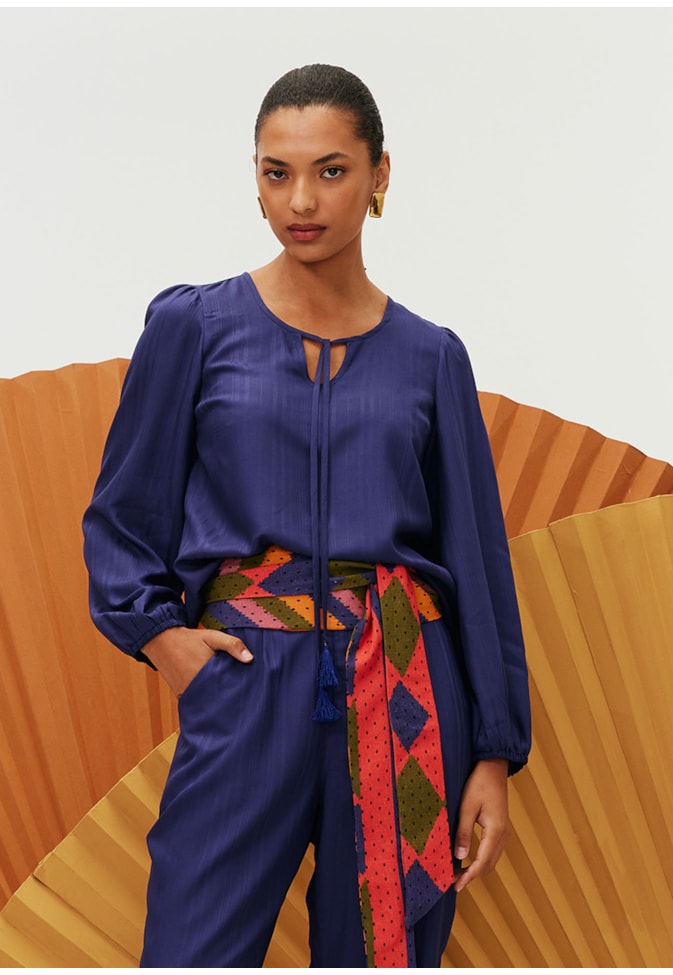 Blusa Bata Manga Longa