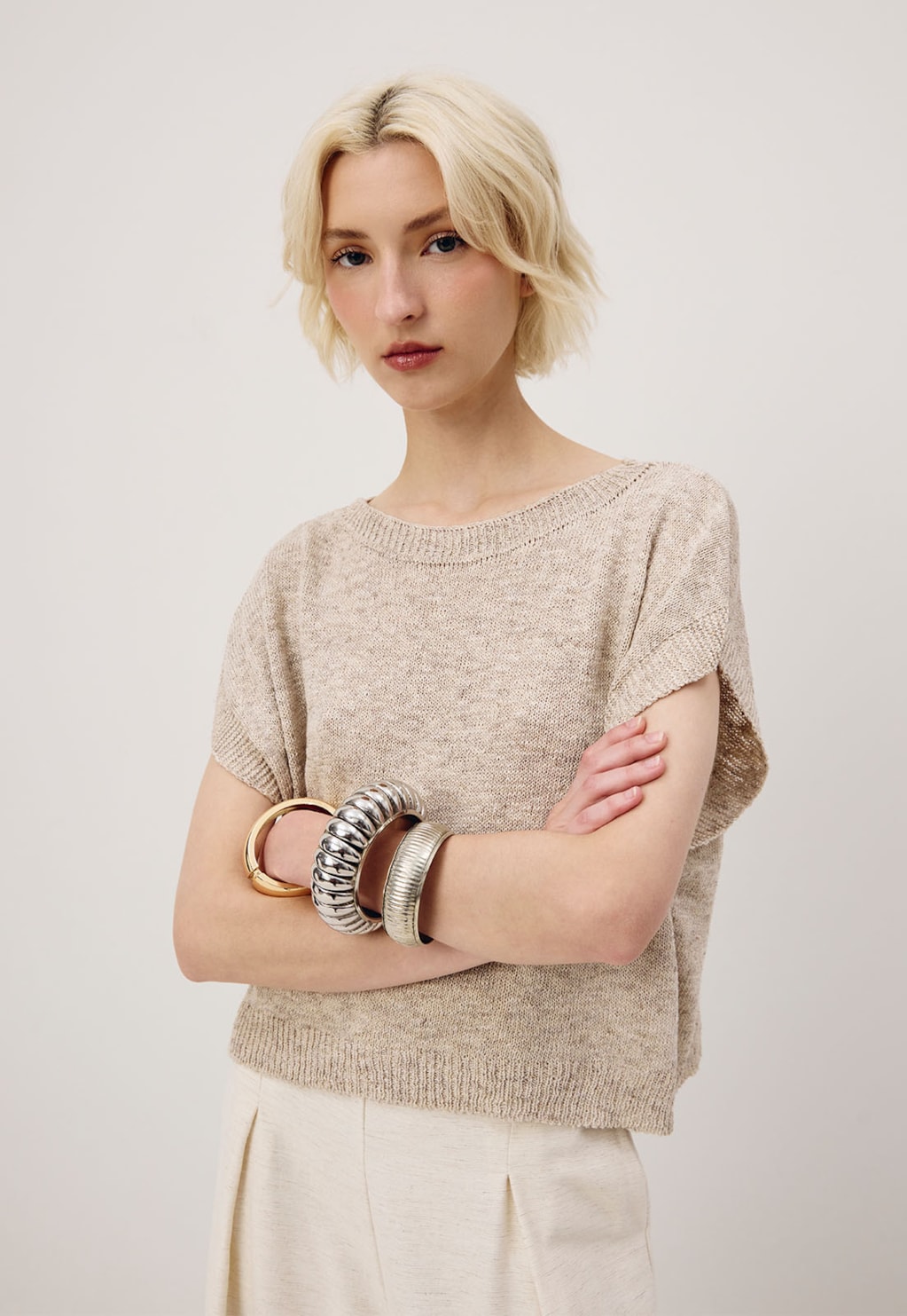 Blusa Boxy Flamê Tricot