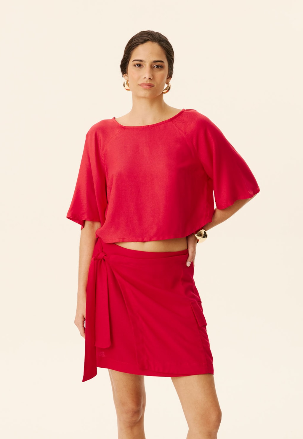 Blusa com Manga Cava Raglam