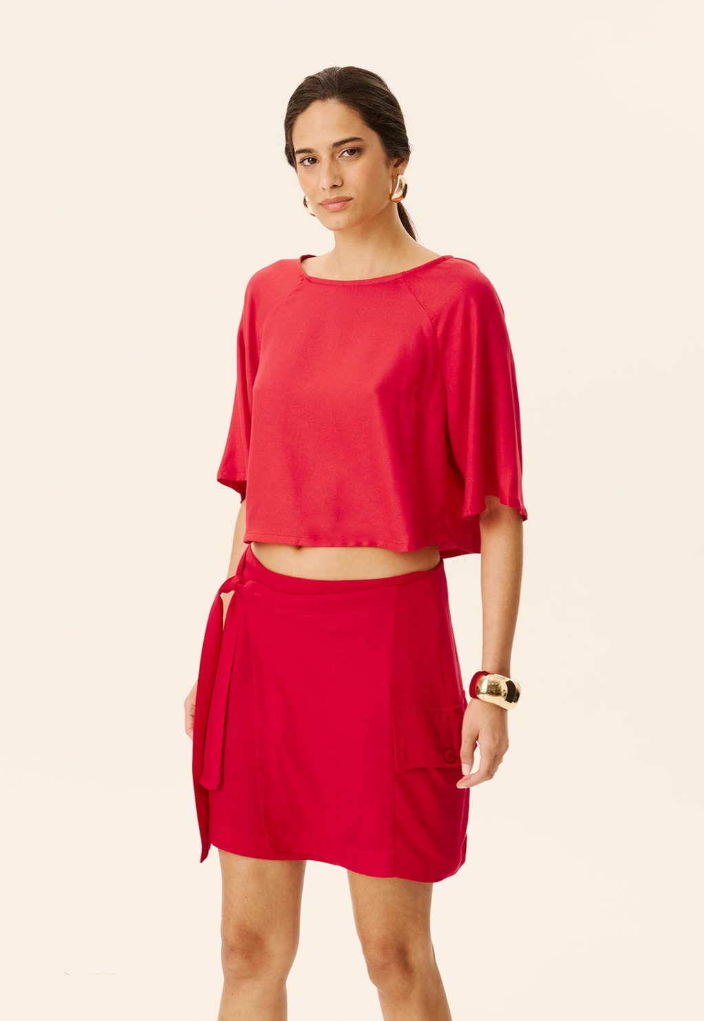 Blusa com Manga Cava Raglam