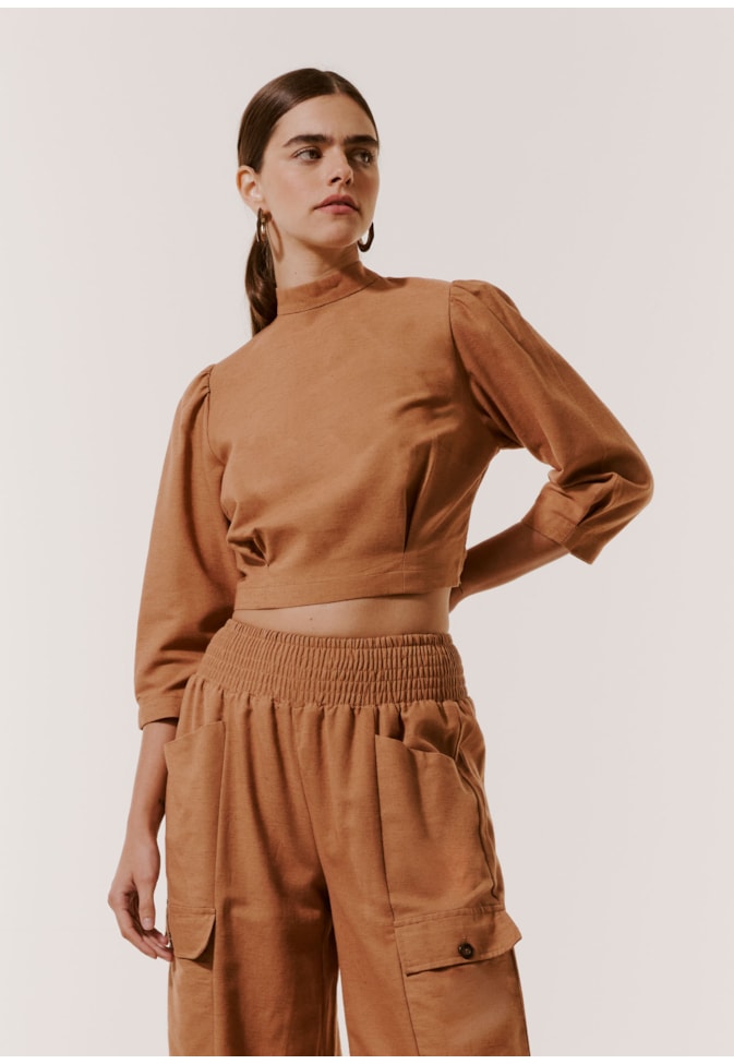 Blusa Cropped Amarração