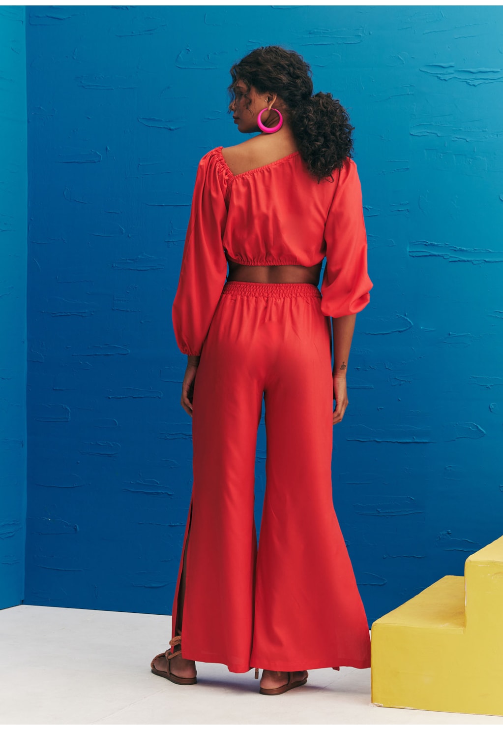 Blusa Cropped Detalhe Franzido