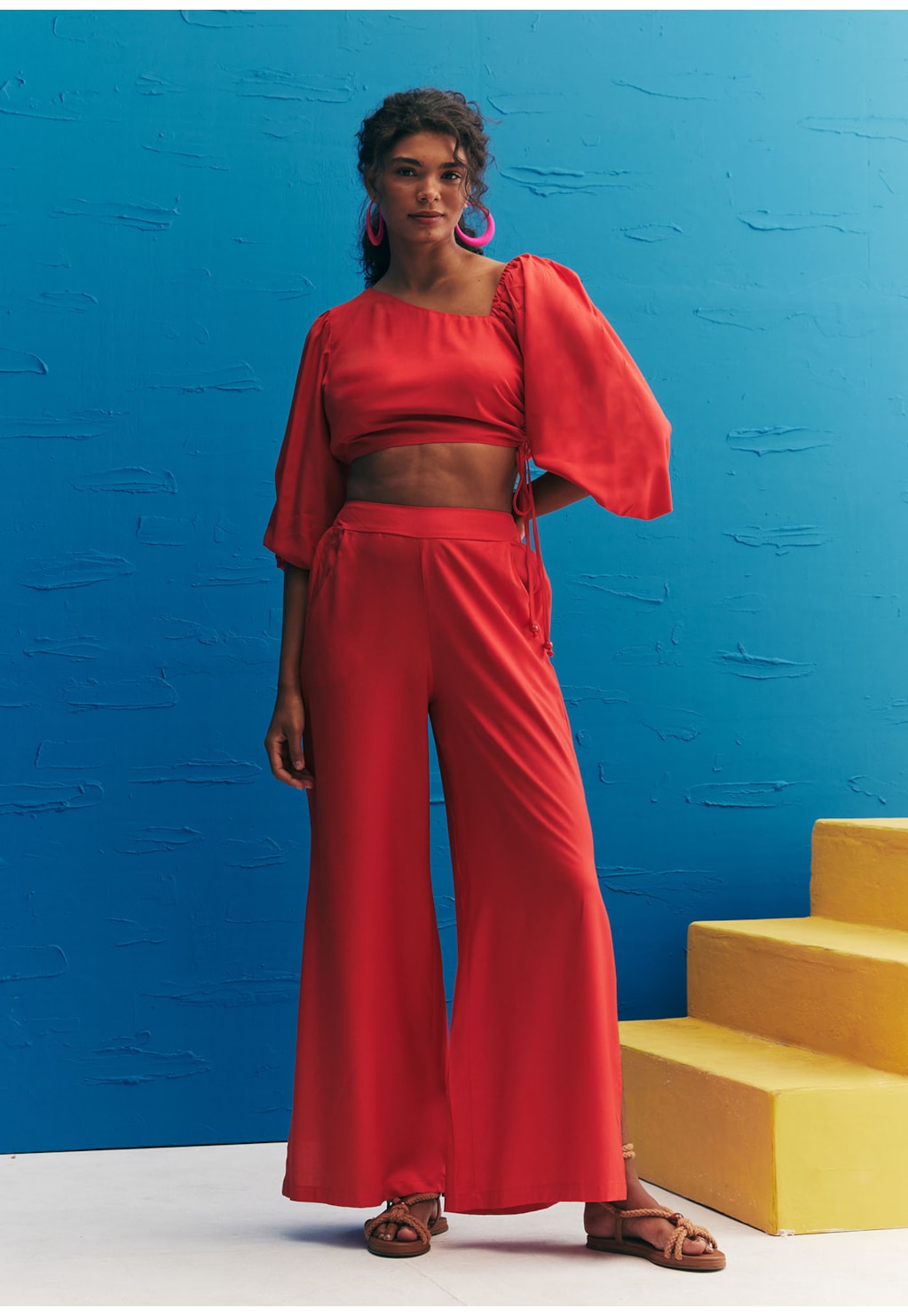 Blusa Cropped Detalhe Franzido