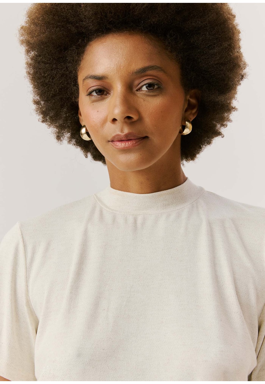 Blusa Cropped Gola Alta