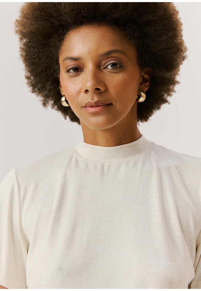 Blusa Cropped Gola Alta