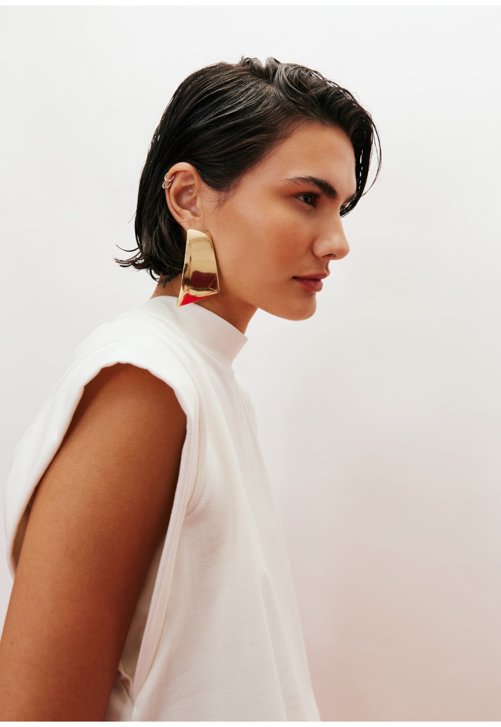 Blusa Cropped Gola Alta