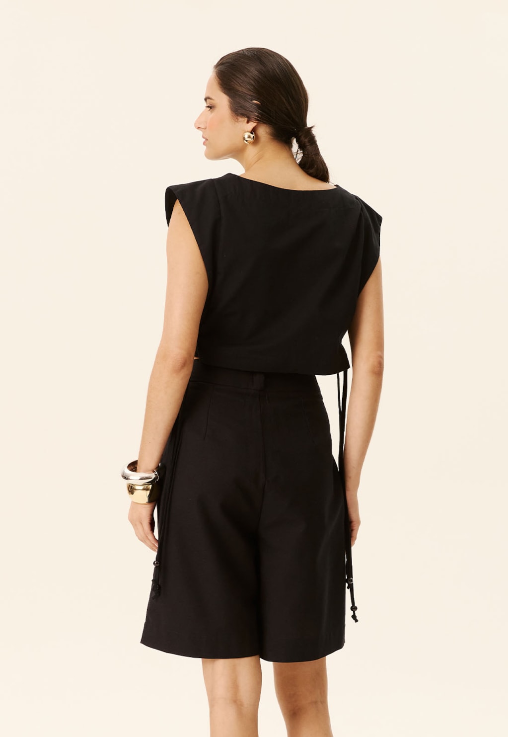 Blusa Cropped Manga Muscle Tee