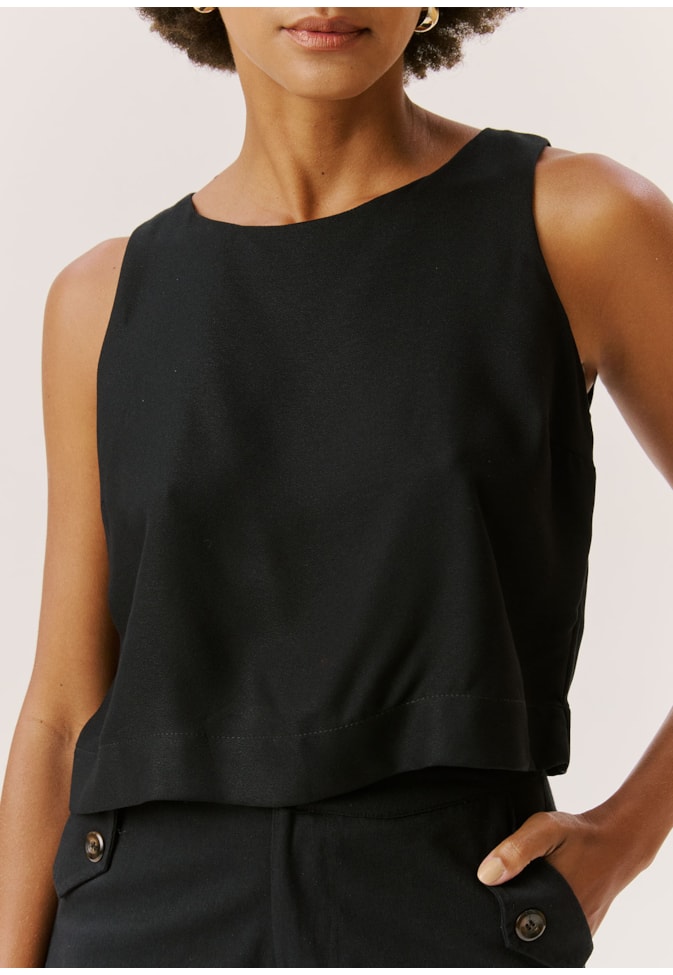 Blusa Cropped Quadrada