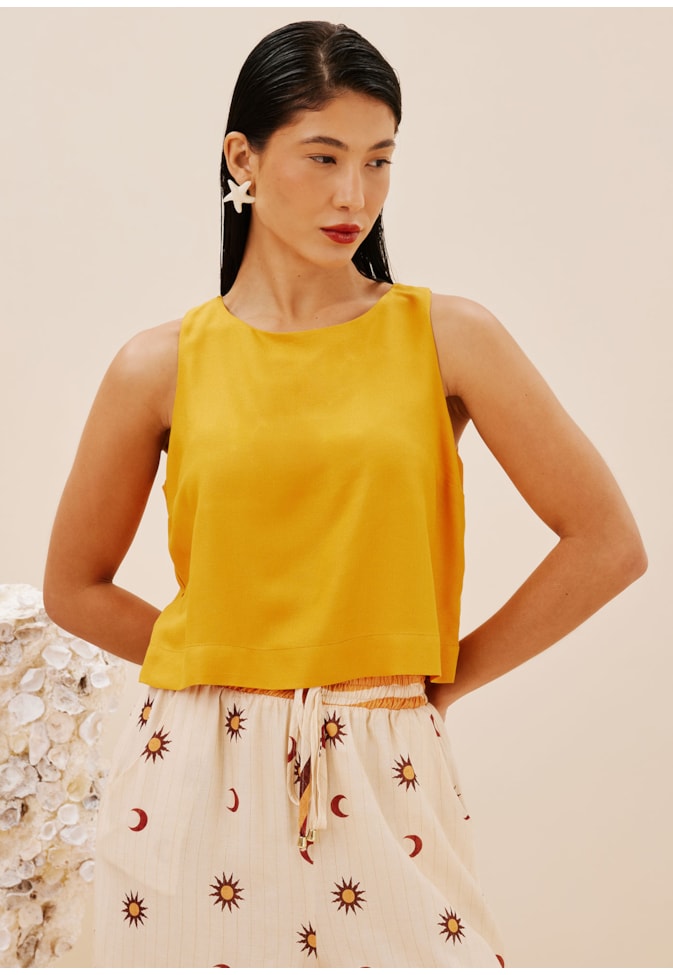 Blusa Cropped Quadrada