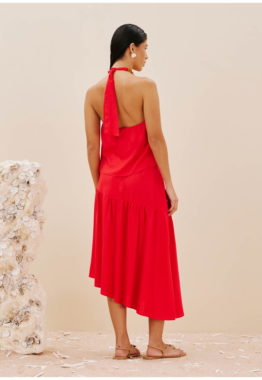 Blusa Detalhe Corrente Pescoço