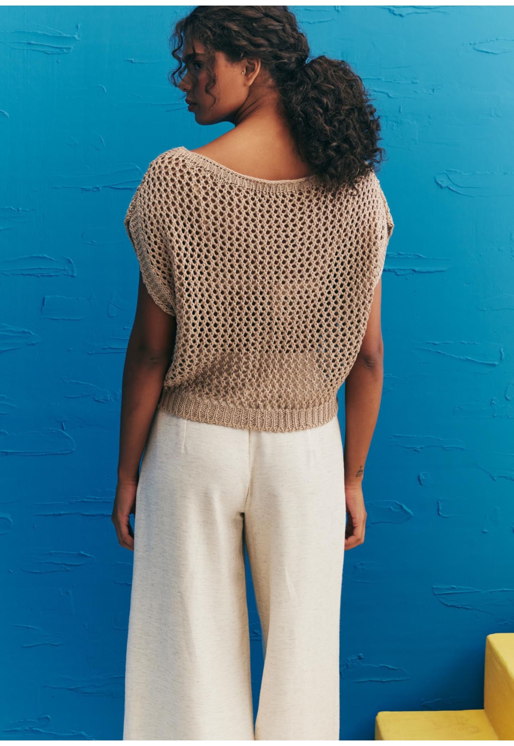 Blusa Estilo Crochê Tricot