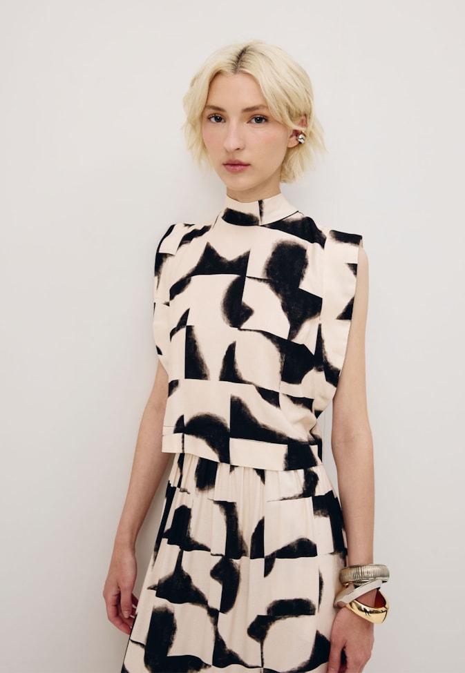 Blusa Gola Alta Estampada Aconcágua