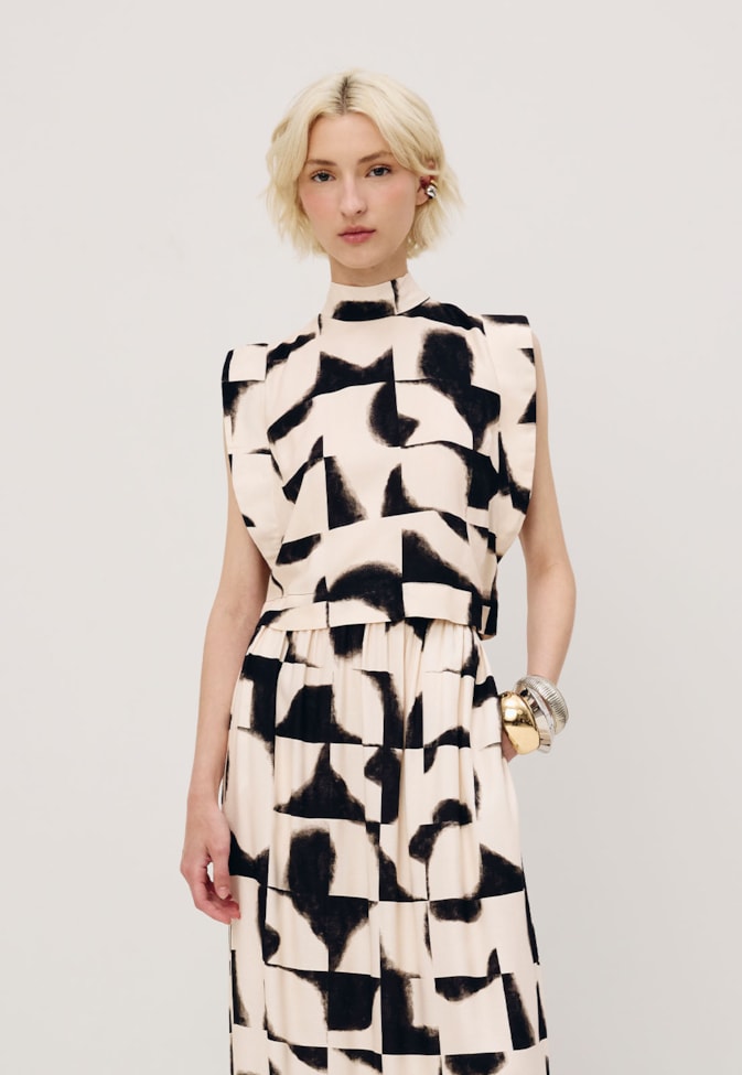 Blusa Gola Alta Estampada Aconcágua