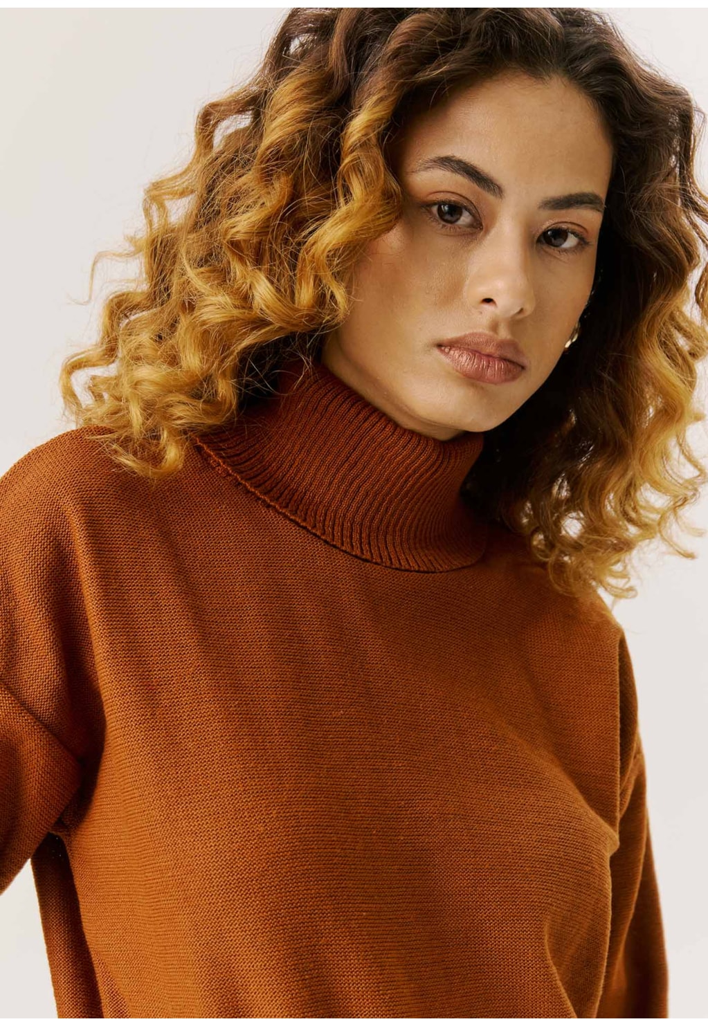 Blusa Gola Alta Tricot