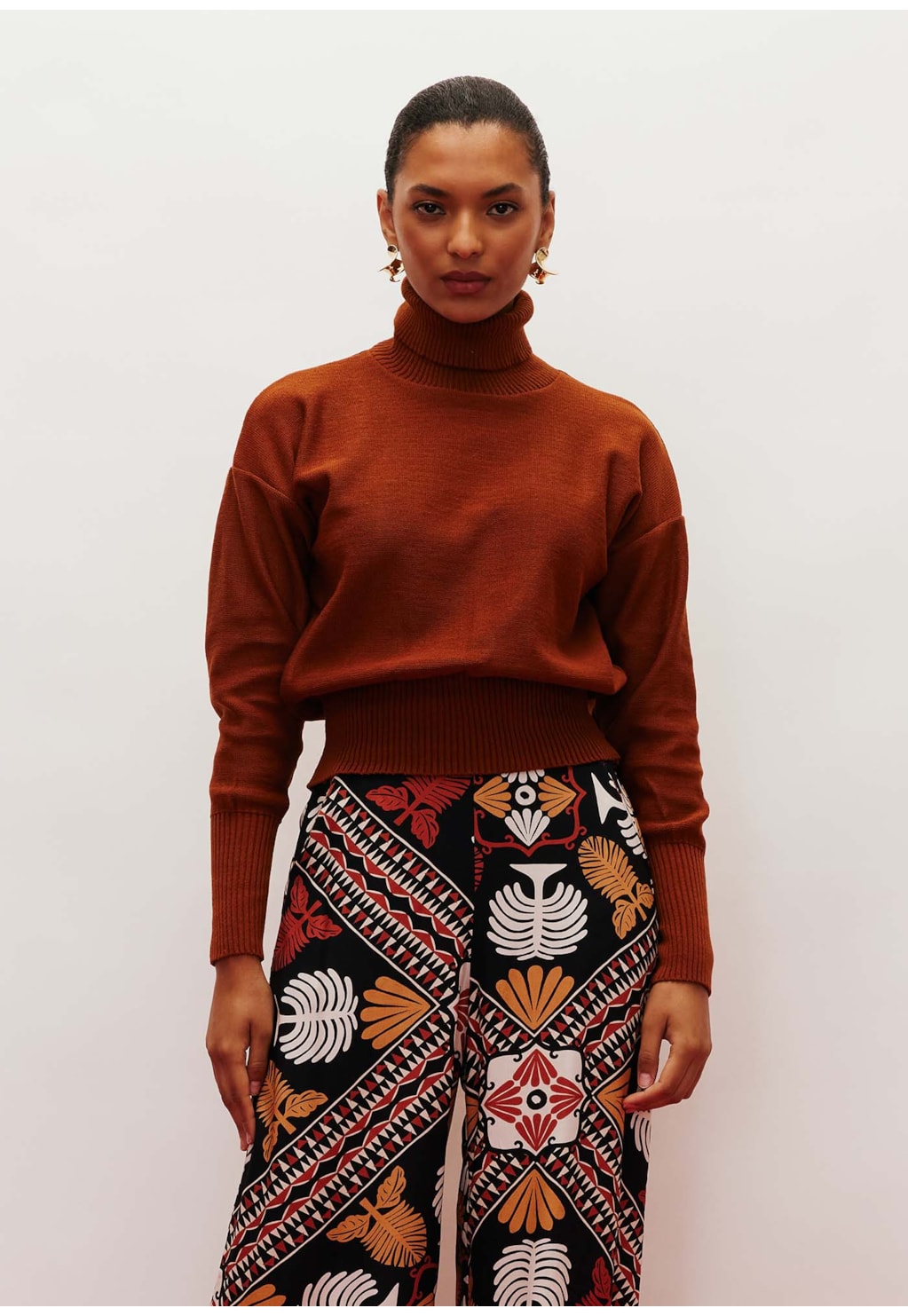 Blusa Gola Alta Tricot