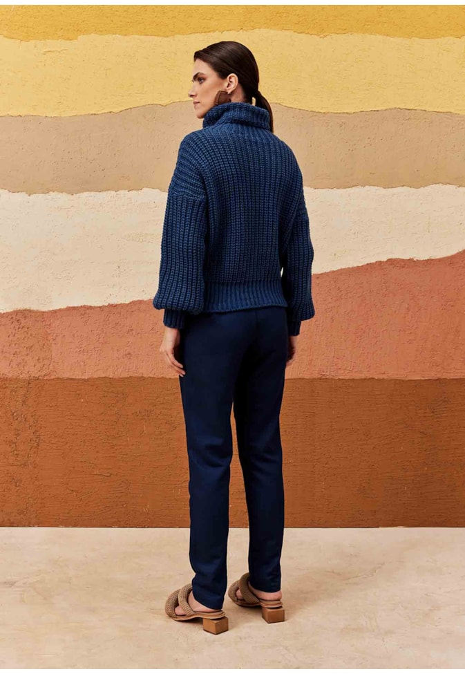 Blusa Gola Alta Tricot