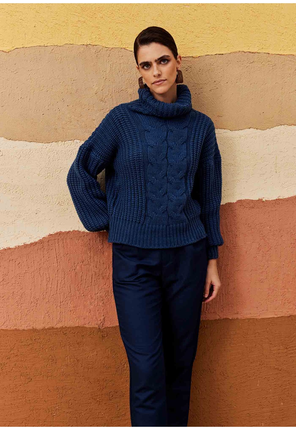 Blusa Gola Alta Tricot