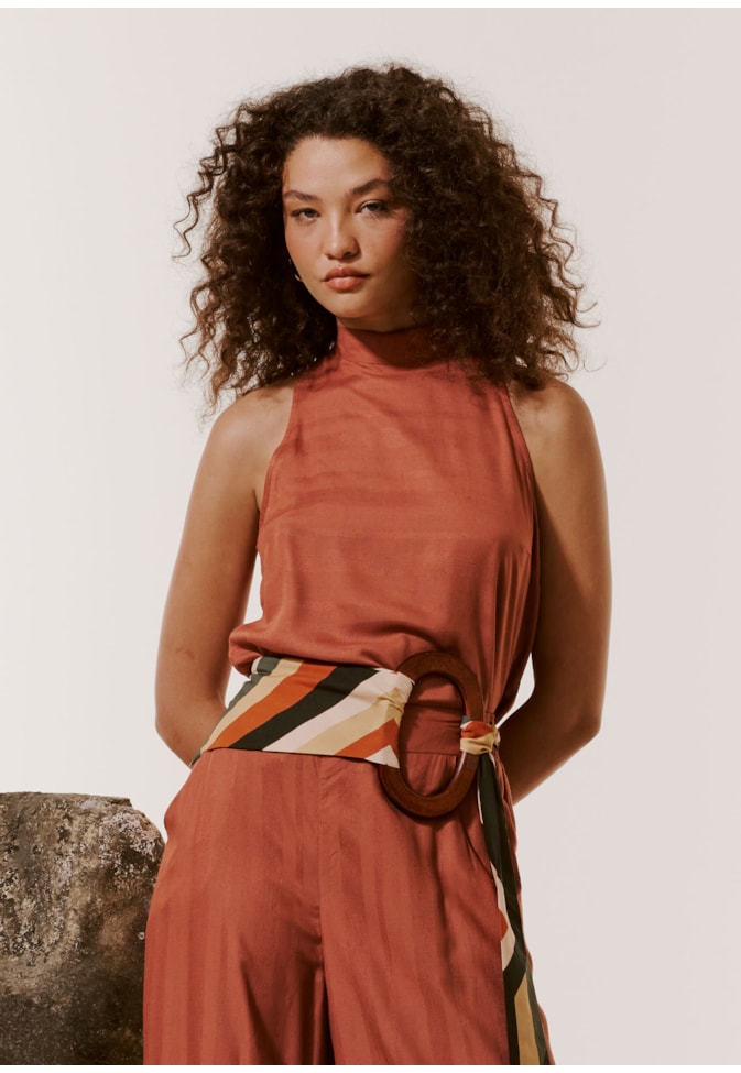 Blusa Golinha Amarração Costas