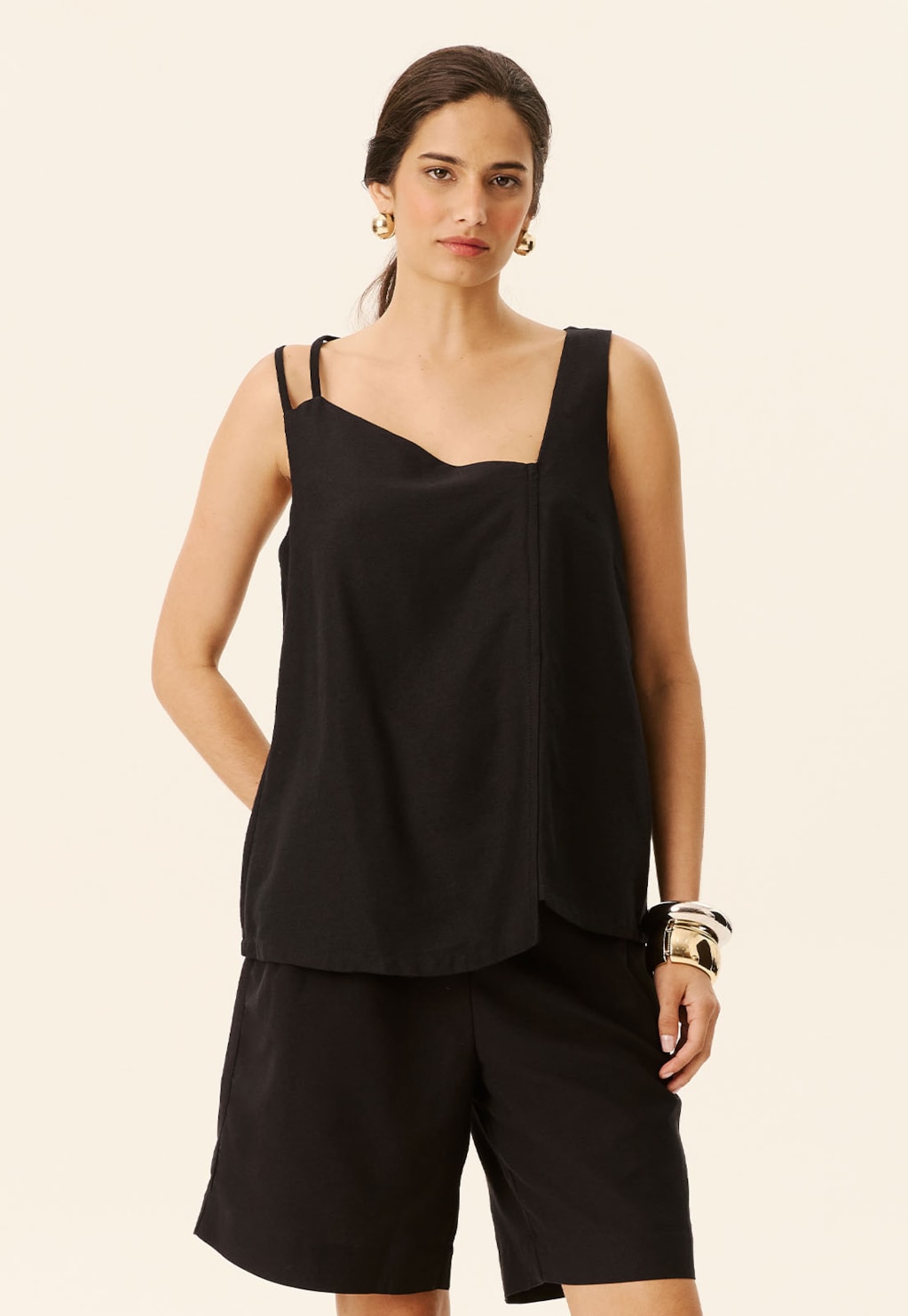 Blusa Irregular Alças