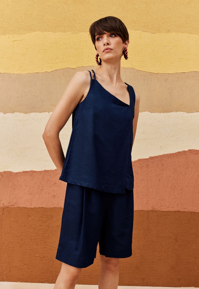 Blusa Irregular Alças