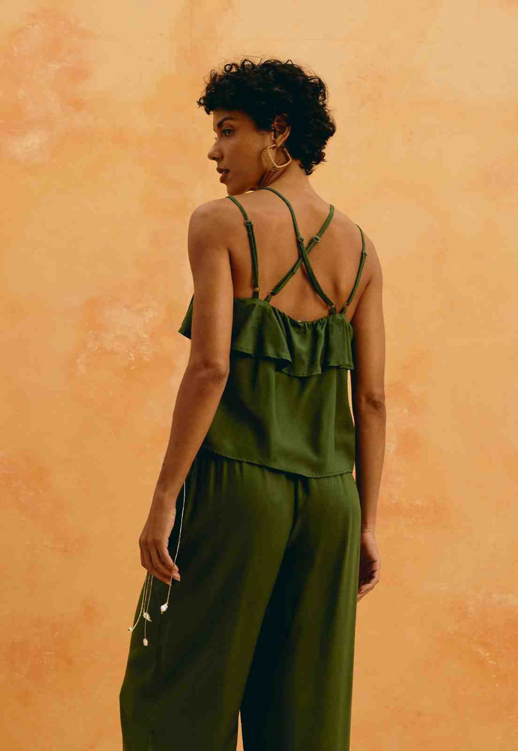 Blusa Lisa Alças Babados